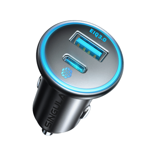 Singulax USB C Car Charger with 30W PowerEIQ 3.0